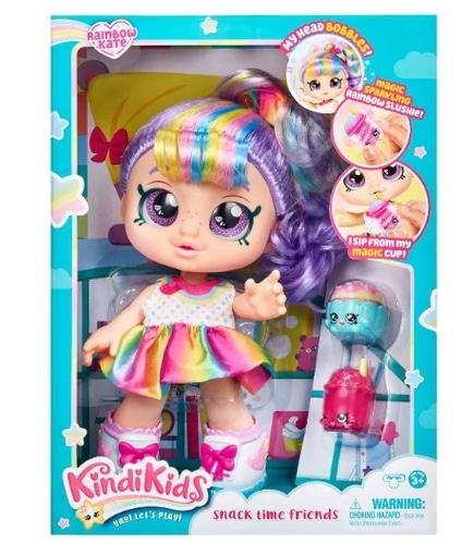 Kindi Kids Snack Time Friends Doll - Rainbow Kate 킨디키즈 레인보우 케이트