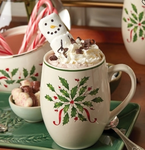 Lenox Holiday Cocoa Mug - 2개