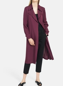 Theory silk trench coat - 파이날세일