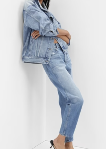Gap High Rise Distressed Mom Jeans