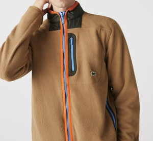 Lacoste Fleece Zip-Up Sweatshirt