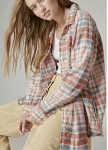 Lucky Brand   Flannel Tunic