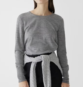J.Crew sweater - 코트안 입기 좋은 까끌거리지않는 100% 메리노울