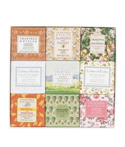 CRABTREE &amp; EVELYN 9pk  Soaps -3.5oz