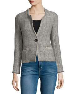 Etoile Isabel Marant Leary Structured Tweed Blazer, Gray - 리테일가 390불! 사이즈 38 